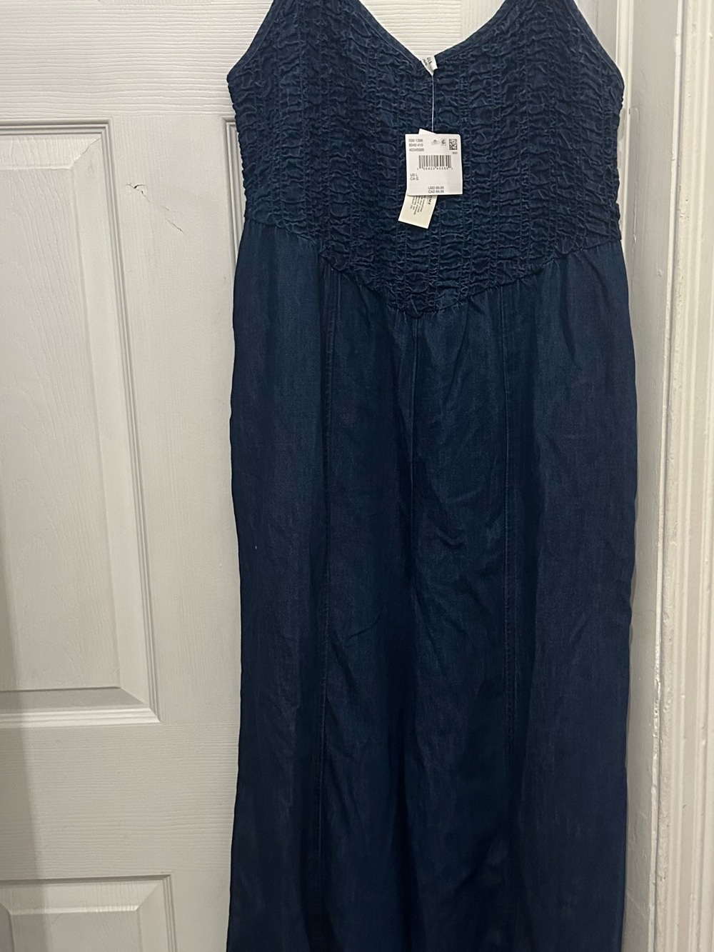 American Eagle Outfitters Navy Blue Maxi Jumpsuit